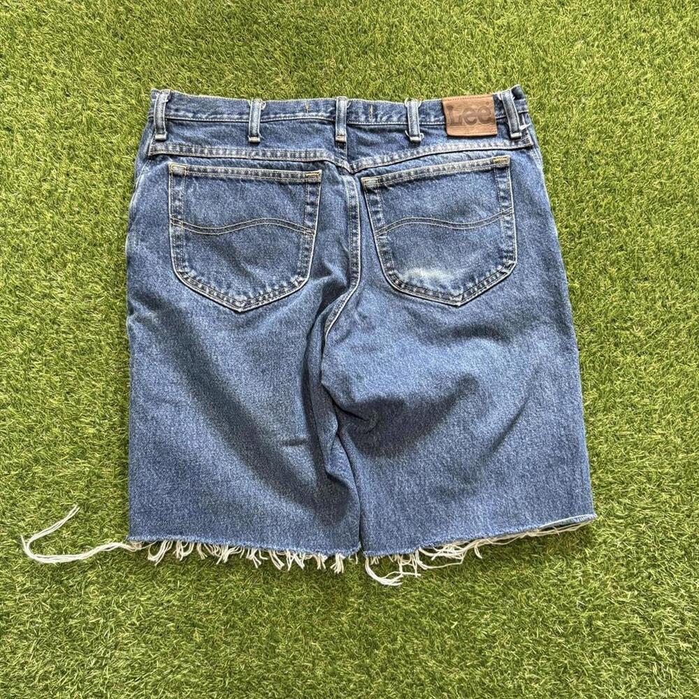 Vintage 90s Lee Blue Jean Shorts Waist 36